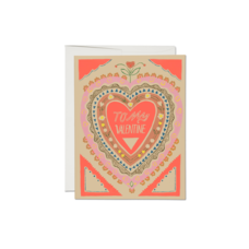 Red Cap Cards To My Valentine