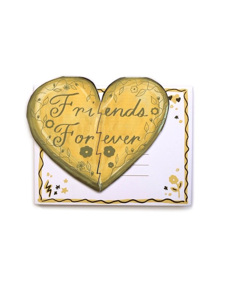 Small Adventure Friends Forever Heart Die Cut Card