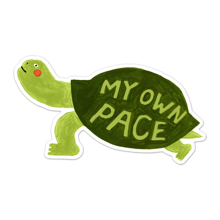 Smallseeds Studio My Own Pace Vinyl Sticker