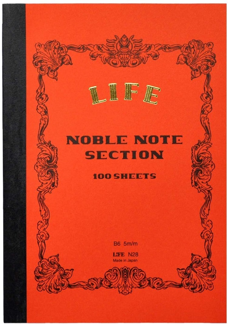 Life Co Ltd Stationery Noble Note Grid B6 Side-Bound Notebook