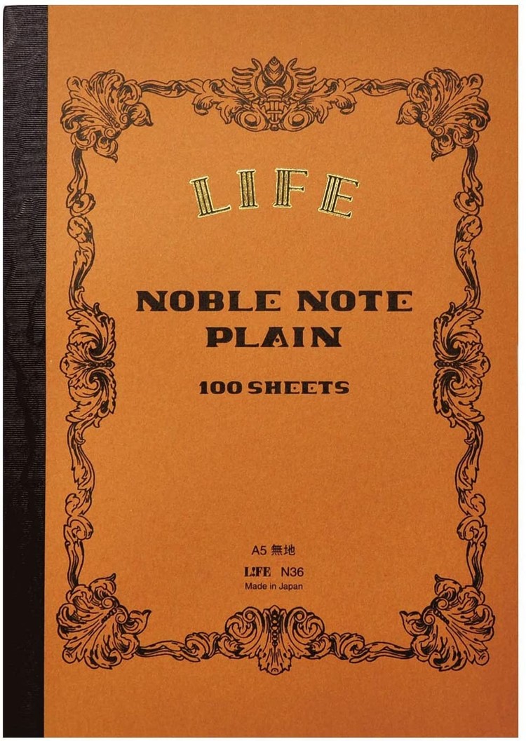 Life Co Ltd Stationery Noble Note Plain A5 Side-Bound Notebook