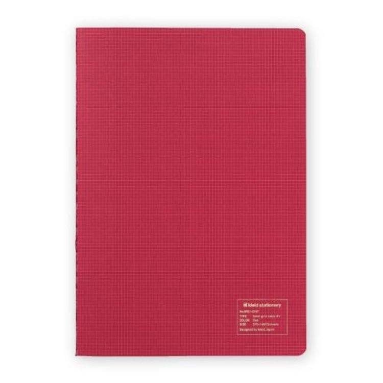 Kleid 2mm Grid Notes A5 - Red