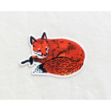 Wildship Studio Red Fox Animal Vinyl Sticker