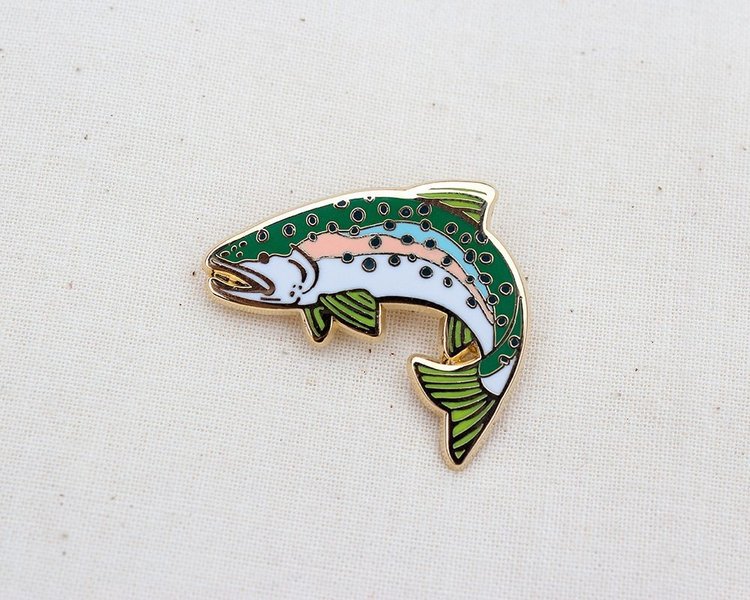 Wildship Studio Rainbow Trout Enamel Pin