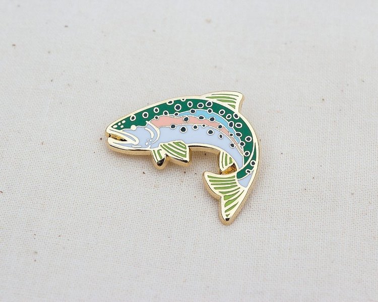Wildship Studio Rainbow Trout Enamel Pin
