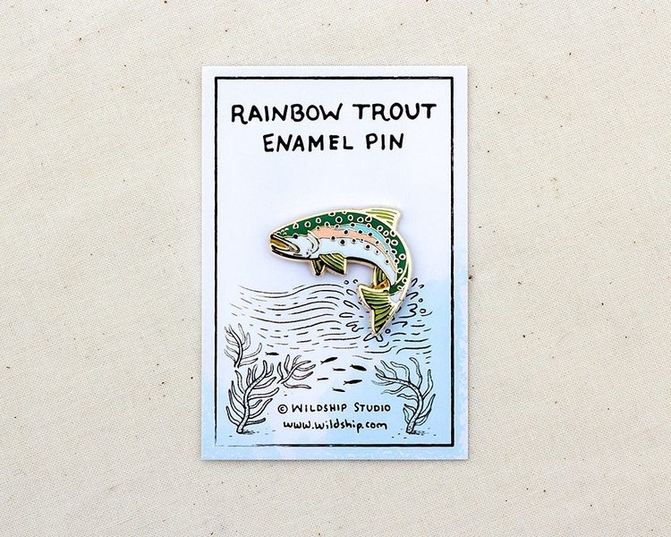 Wildship Studio Rainbow Trout Enamel Pin