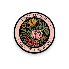 Stay Home Club Alive Vinyl Sticker