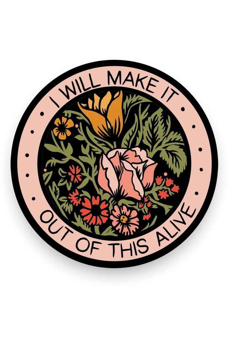 Stay Home Club Alive Vinyl Sticker