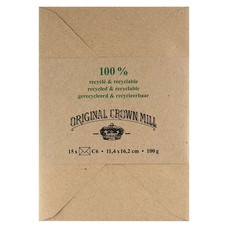 Original Crown Mill Stationery 100% Recycled Stationery A5 Envelopes