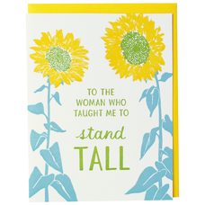 Smudge Ink Sunflower Mother's Day Card