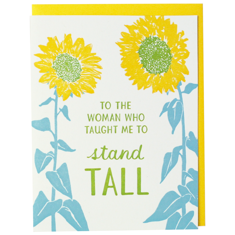 Smudge Ink Sunflower Mother's Day Card