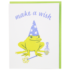 Smudge Ink Wizard Frog Birthday Card
