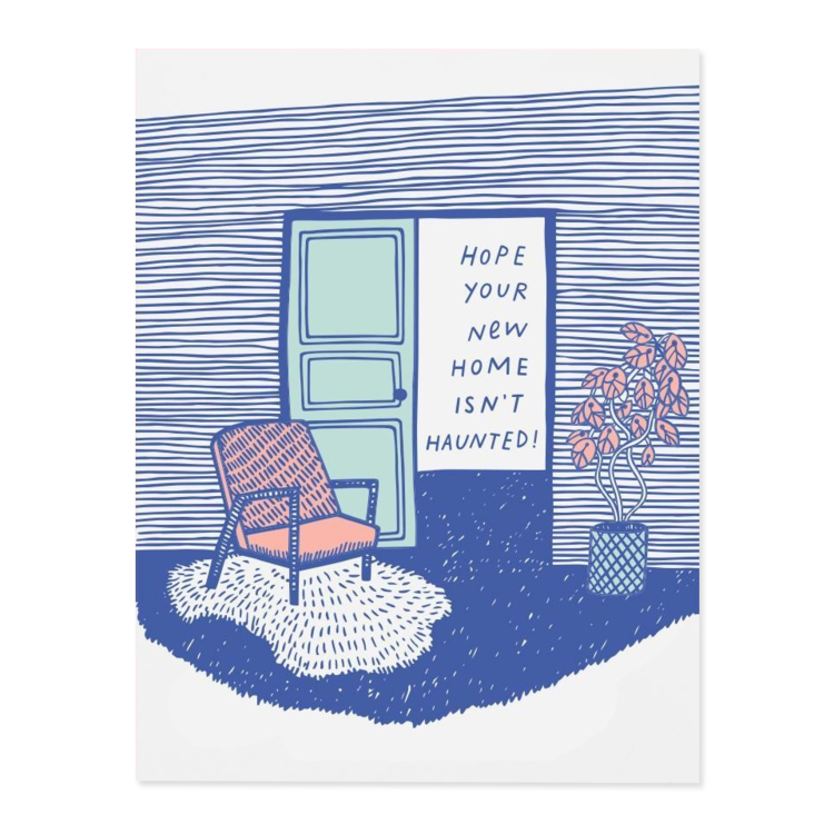 The Good Twin Haunted House Card - The Good Twin