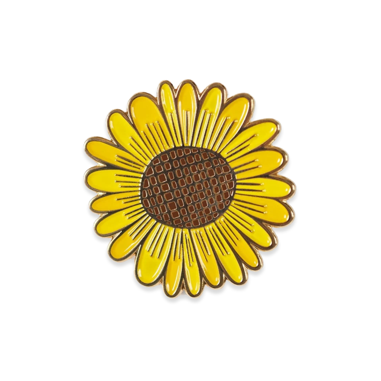 The Good Twin Sunflower Enamel Pin