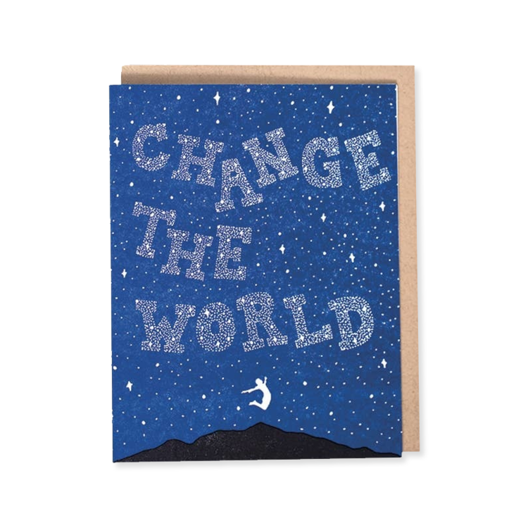 folio press & paperie "Change the World" Graduation Card