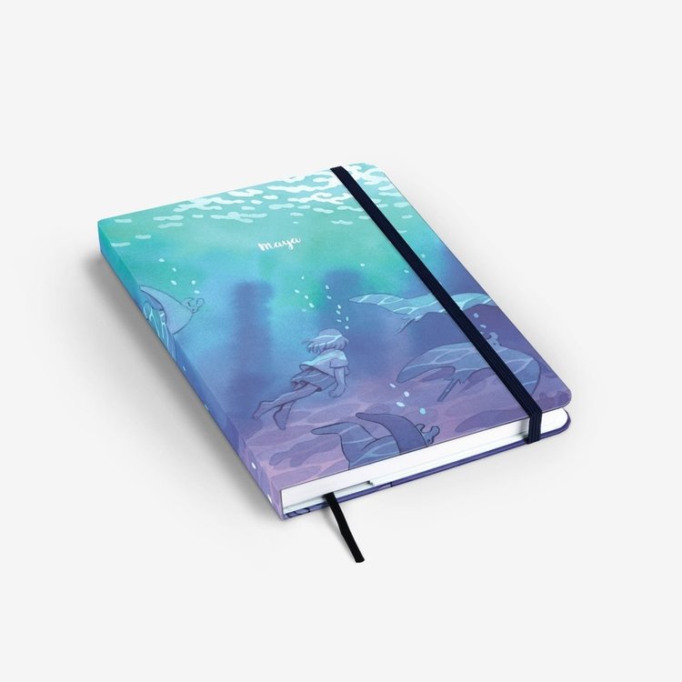 Mossery Stationery Threadbound Notebook - Shallows