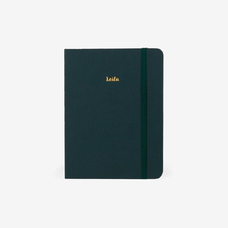 Mossery Stationery Threadbound Notebook - Plain Forest