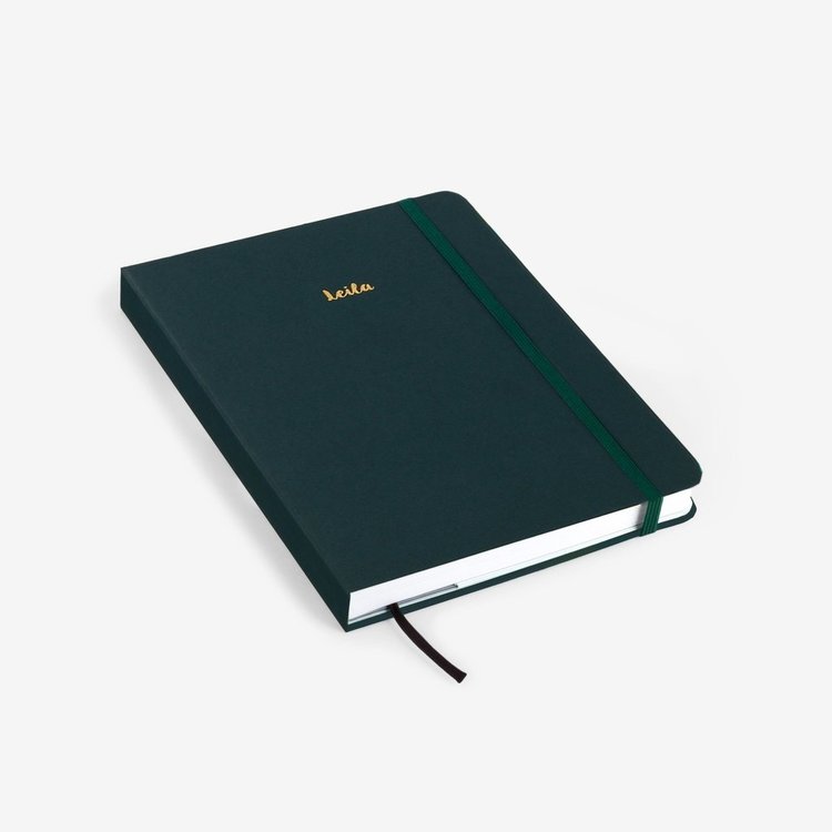 Mossery Stationery Threadbound Notebook - Plain Forest