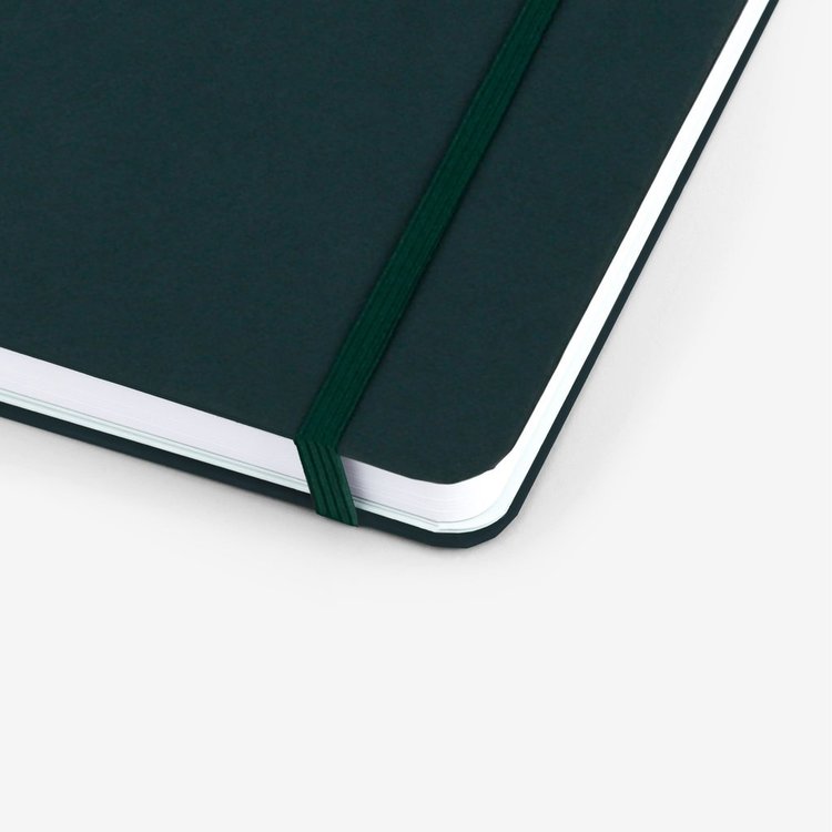 Mossery Stationery Threadbound Notebook - Plain Forest