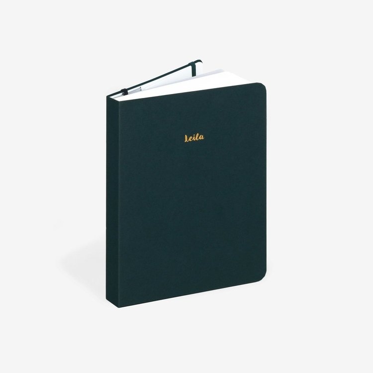 Mossery Stationery Threadbound Notebook - Plain Forest