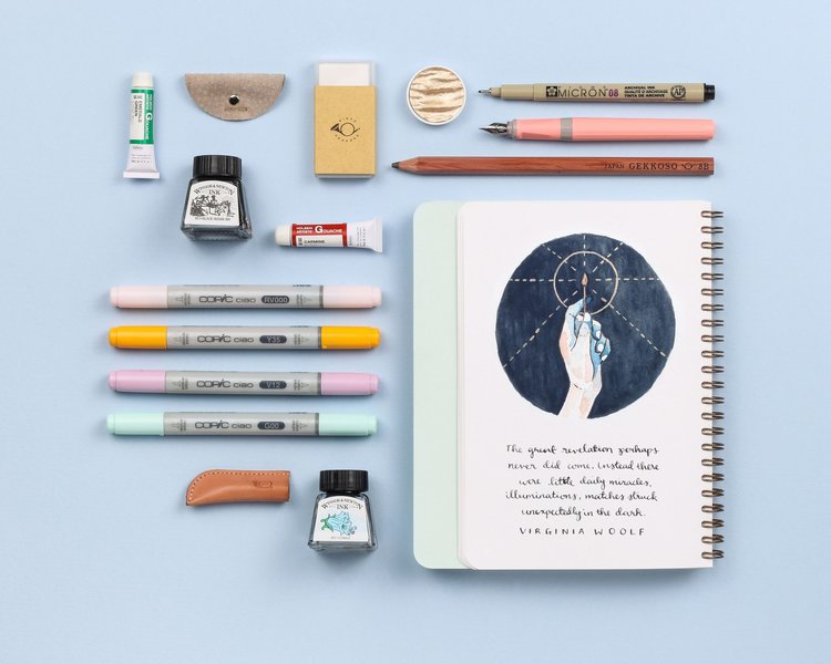 Mossery Stationery Watercolor 300gsm Sketchbook Refill