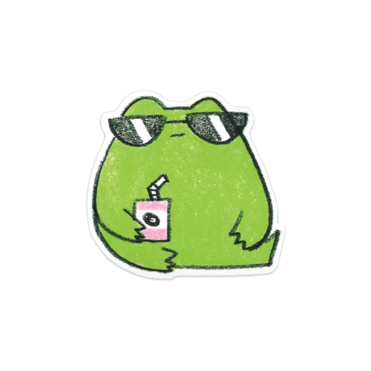 Iris Running Thunder Tuff Frog sticker by Iris Cliff