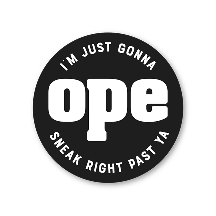Threadbare Goods Ope Vinyl Sticker 3"