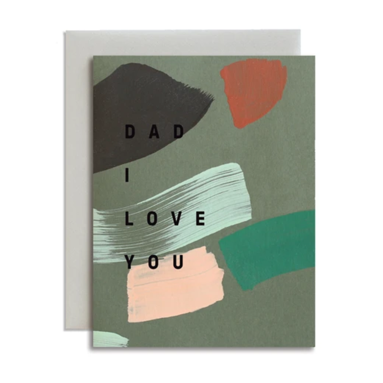 Moglea Dad I Love You Hand-Painted Card