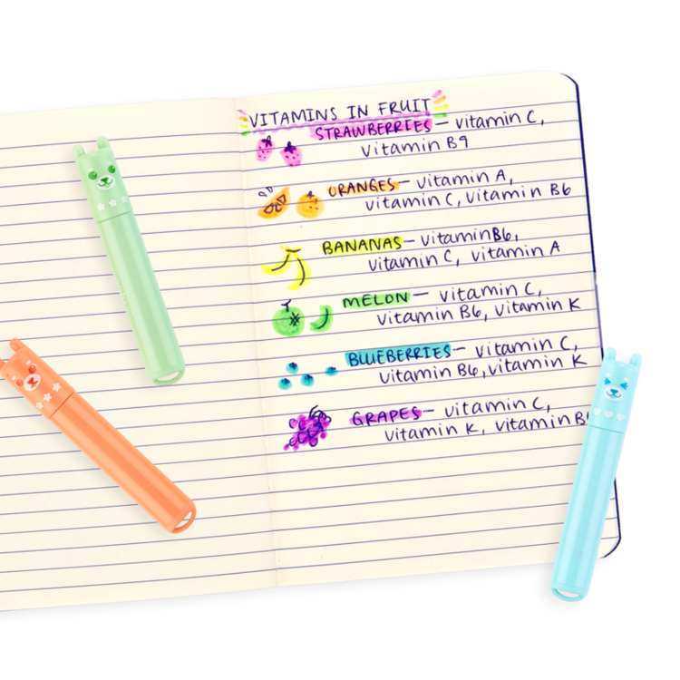 OOLY Beary Sweet Mini Scented Highlighters