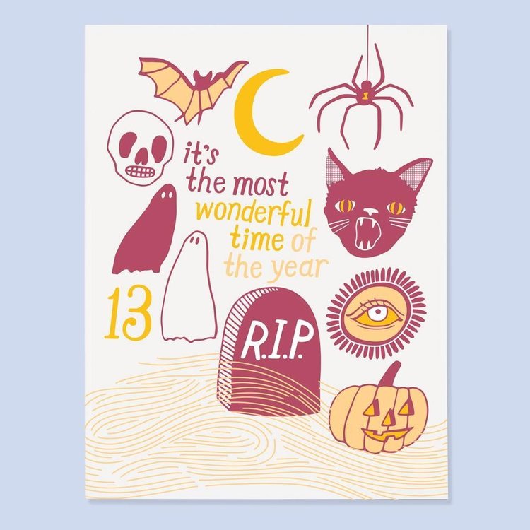 The Good Twin Halloween Time Card