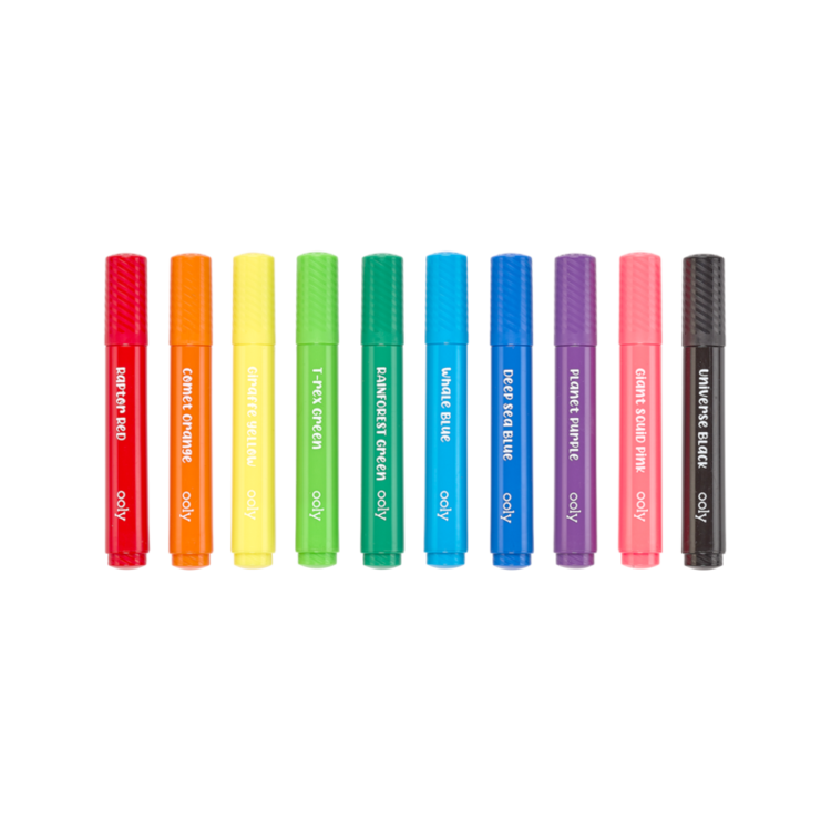 OOLY Big Bright Brush Markers - set of 10