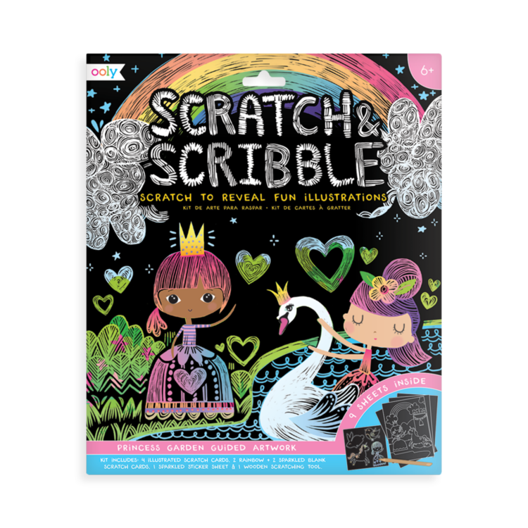 OOLY Scratch & Scribble - Princess Garden