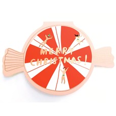 Carolyn Suzuki Peppermint Die Cut Card