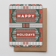 Hammerpress Happy Holidays Ornamental Card