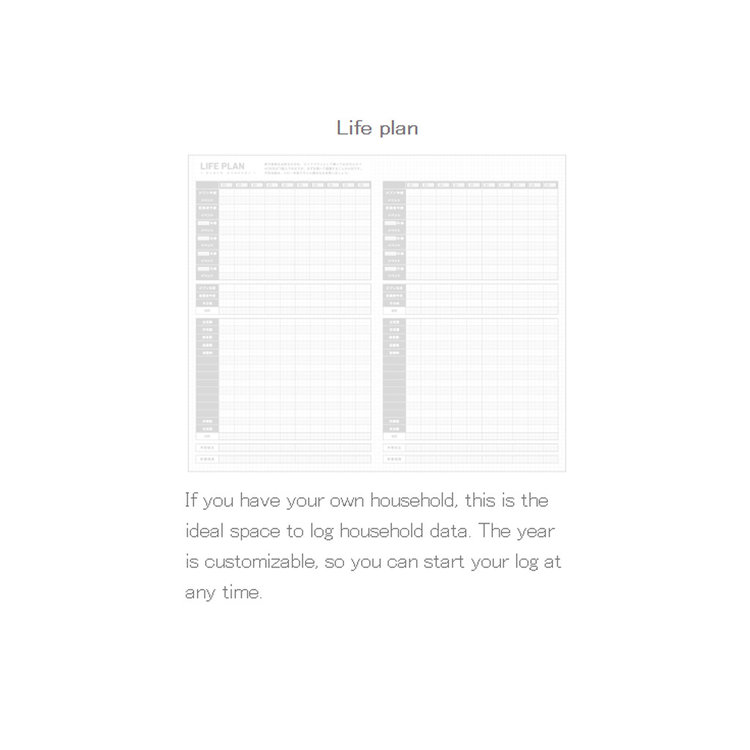 KOKUYO Jibun Techo - A5 Slim LIFE Book - Planner Accessory