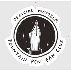Kalie Ann Fountain Pen Fan Club Sticker