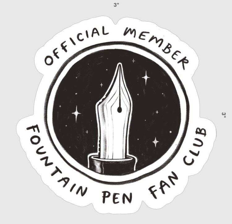 Kalie Ann Fountain Pen Fan Club Sticker