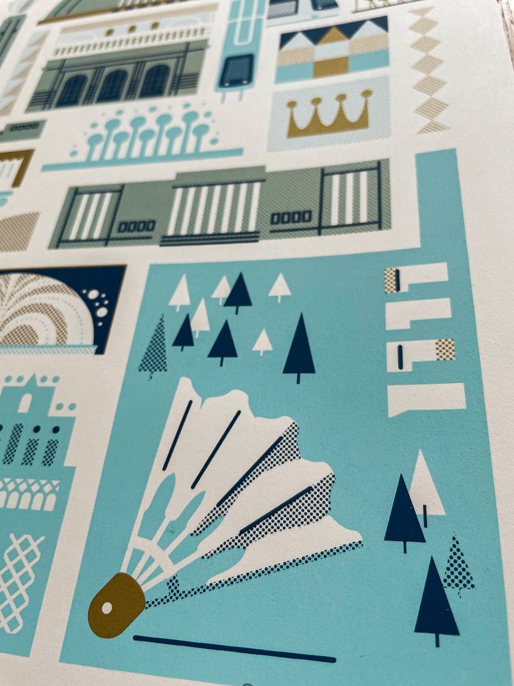 Patrick Giroux Kansas City Landmarks Screenprint