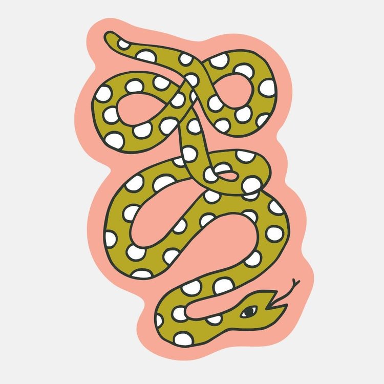 The Good Twin Snake Vinyl Sticker