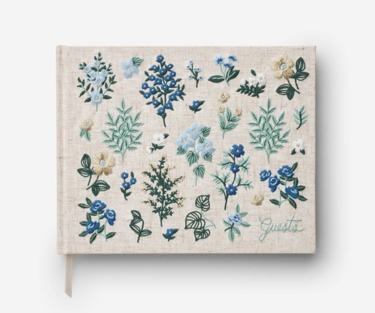 Rifle Paper Co. Wildwood Embroidered Guest Book