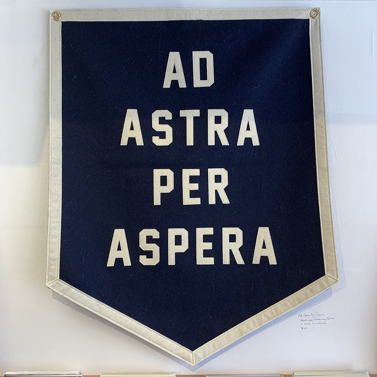 Wonder Fair Ad Astra Per Aspera Stitched Banner 24x30
