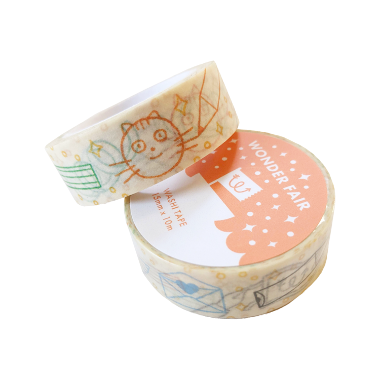 Wonder Fair Wonder Fair Multicolor Doodles Washi Tape