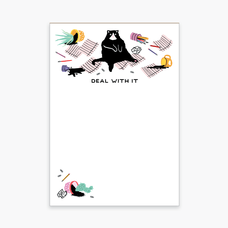 Alisa Bobzien Deal With It Cat Notepad