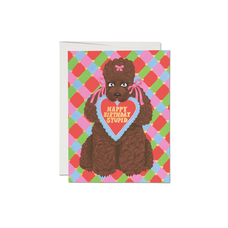 Red Cap Cards Birthday Poodle