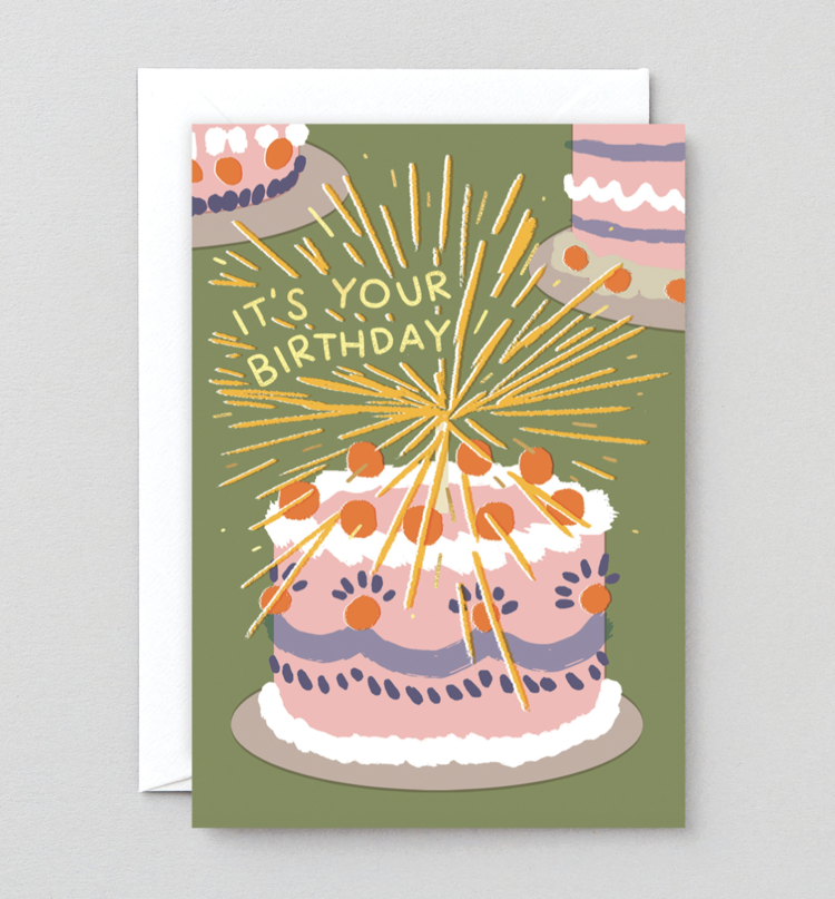 WRAP 'It's Your Birthday' Foiled Greeting Card