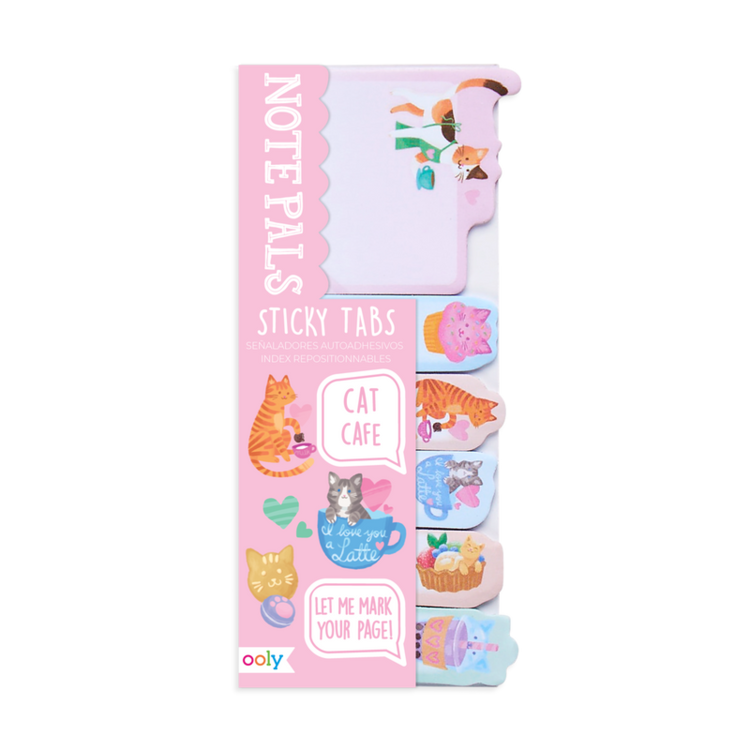 OOLY Note Pals Sticky Tabs - Cat Cafe