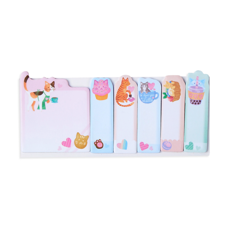 OOLY Note Pals Sticky Tabs - Cat Cafe