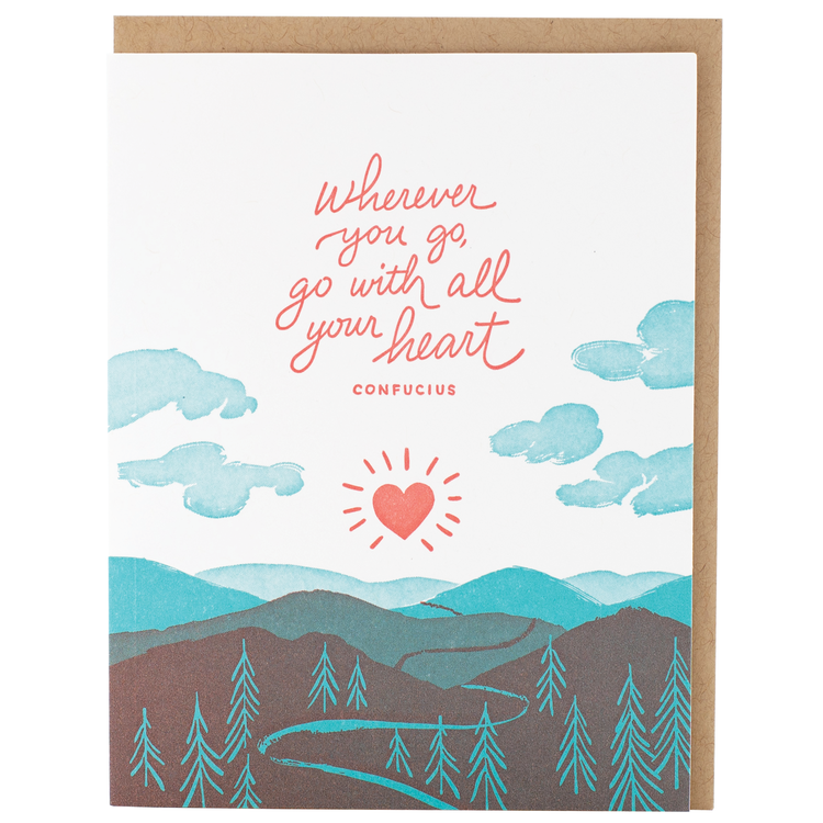 Smudge Ink All Your Heart Quote Congratulations Card