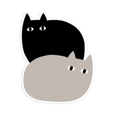Worthwhile Paper Loaf Cats Die Cut Sticker