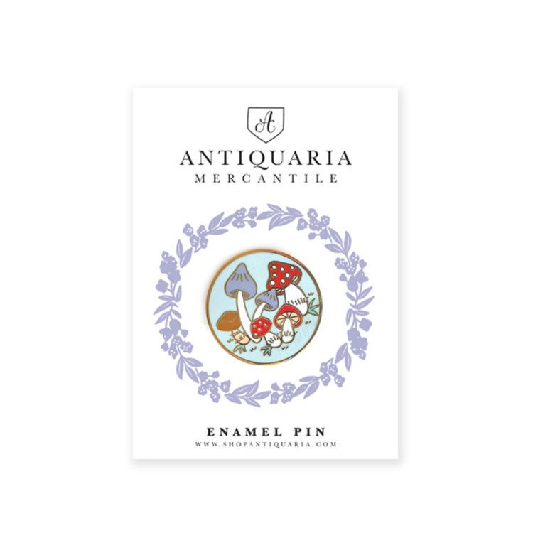 Antiquaria Mushrooms Enamel Pin